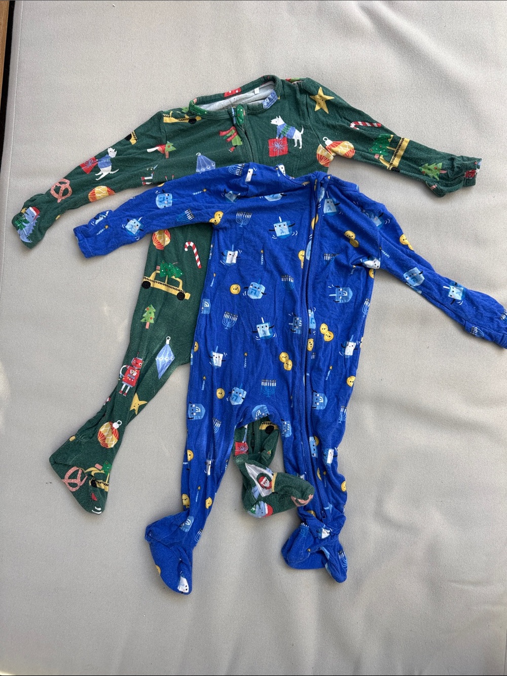 Angel Dear Bamboo Holiday Footed One-Piece Pajamas